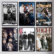 Cortis Group Poster Mirrored Wall Hanging Composite Frame Room Decoration