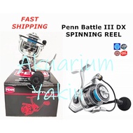 4077  PENN BATTLE III DX SPINNING REEL 2500DX 3000DX 4000DX 5000DX 6000DX