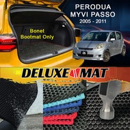 PERODUA MYVI ( PASSO ) 2005 2006 2007 2008 2009 2010 2011 Deluxe Boot Mat Car Boot Carpet Karpet Bon