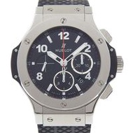 Hublot Big Bang Watch 301 Stainless Steel and Rubber Automatic Chronograph Black Dial Men's [Pre-own