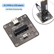 Official Shipment Nvme To USB 3.1 10Gbps Type C SSD Adapter Test Board Converter M.2 Case JMS583 Chip M Key  For 2230 2242 2260 2280 2210 M2 SSD
