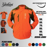 MOUNTAIN JACKET JUMBO SIZEBIG 5XL 6XL 7XL 8XL 9XL 10XL OUTDOOR WATERPROOF MEN'S OUTDOOR JACKET ORANG