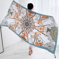 Aibins Print Twill Hijab 80*180cm (31.49inch*70.8inch) Shawl Turban Travel Sunscreen Scarf WJ1131-18