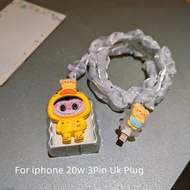 Cute Rabbit Silicone Charger Protective Case for IPhone 11 12 13 14 18W-20W Fast Charger Protection 