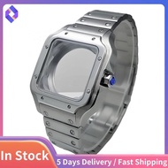 Stainless Steel Watch Case 38mm Square for NH35 Movement- for NH35 4R35, for NH36 4R36 Accessory Rep