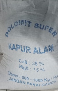 Kapur Dolomit kapur pertanian kemasan 25 kg
