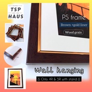 4R|5R|6R|8R|A4|10R|11R|12R|A3 Brown Gold PS Photo Frame Wall hanging for weddingcertphotosgraduation
