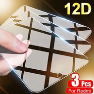 3Pcs Full Cover Tempered Glass Screen Protector Film for Xiaomi Redmi Note 11 10 10s 9s 9 8 7 Pro plus + 5G 11s Redmi 9T 10 2022