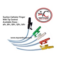 (10PCS) SUCTION CATHETER ASPIRATOR SIZE 6/8/10/12/14 Fr WITH FINGERTIP CONTROL