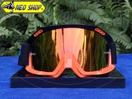 แว่นตาวิบาก/ วิบากแว่นวิบาก FOX AIR สีดำ-ส้ม พร้อมถุงผ้า เลนส์ใส แผ่นเทียร์ออฟ MX Goggle FOX AIR for Motorcross(Color:Black-Orange)