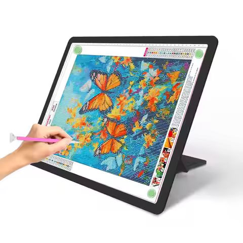 6-Level LED Light Pad for 2D Animation Sketching Natural Light Drawing Board with Adjustable Stand M