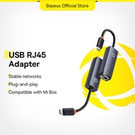 BASEUS USB Ethernet Network Adapter for Laptop USB C to RJ45 Ethernet Adapter for Xiaomi Mi TV Box S Network Card 1000Mbps Compatible with Switch NS AppleBook