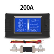 DC 0-200V 300A โวลต์มิเตอร์แอมป์มิเตอร์เครื่องทดสอบแบตเตอรี่ความจุความต้านทานไฟฟ้ามิเตอร์วัดกระแสไฟ Monitor 12V 24V 48V 96V