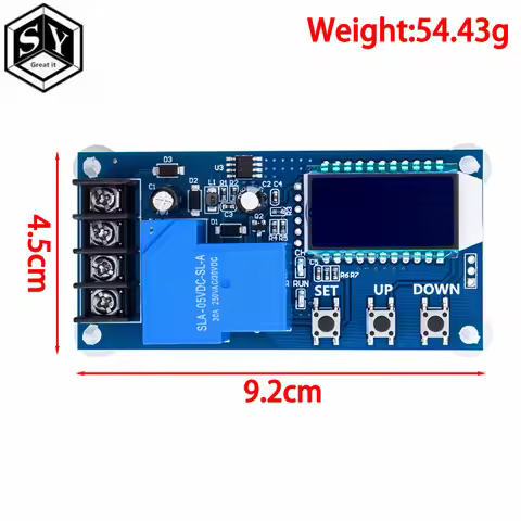 XY‑L30A 30A DC 6‑60V Charging Protection Board, LCD Timing Switch Battery Charge Controller Module