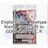 English GD01 Newtype Rising GD01-100 to GD01-130 C UC R