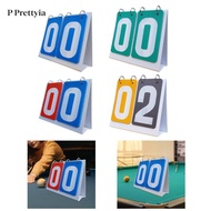 [P Prettyia] Scoreboard, 2-table Scoreboard, Durable Score Counter, Score Counter, Flip Scoreboard f