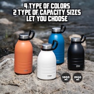 Tyeso 1500ml/1900ml Large Thermos Tumbler With Handle Vacuum Insulated Thermos Water Bottle For Hot&