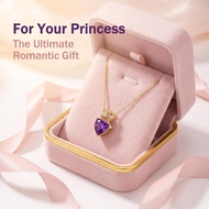 Gift Idea: Purple Heart Crown Pendant, Sweatproof No Fading, Necklace For Woman,