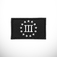 Patch Flag Three Percenters Emblem Embroidery American Flag 2nd Amendment Second Percent Percent Per