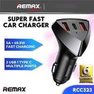 REMAX RCC323 Type C Car Charger Fast Charging Car USB Charger Car Fast Charger Car USB Socket USB Ca