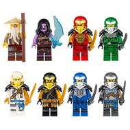 8pcs Lego Ninja Balok Susun Roboman Ninjago Roboman Ninja Mainan Ninja Set