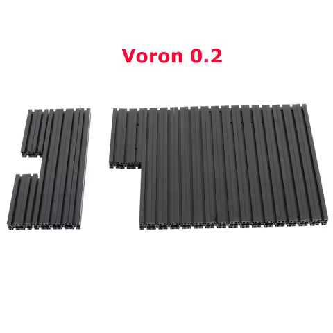 Blurolls Voron 0.2 V0.2 Frame Extrusion Tophat Frame Kit 1515 Aluminum Alloy Profile CNC Anodic Oxid
