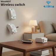 RF433MHz Smart Wireless Switch, Remote Lamp Switch Module RF433MHz Suis Tanpa Wayar Pintar, Suis Lam