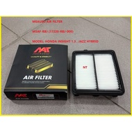 MEAUSU AIR FILTER  MSAF-RBJ (17220-RBJ-000）  MODEL: HONDA INSIGHT 1.3 , JAZZ HYBRID