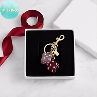 ThickRich Dice Keychain for Women Funky Dice Charm Personalized Purse Accessory for Handbags Cute Fa