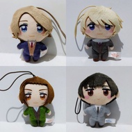 Hetalia World Stars Kapako Friends Plush Strap - Italy Germany/ Romano/ America/ France/ China/