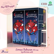 Lemari Baju Plastik Lemari Pakaian Lemari Portable Unik Multifungsi Lemari Serbaguna Karakter  3D / 