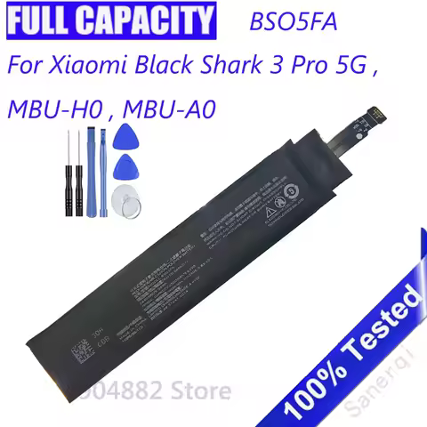 3.85V 2500mAh BSO5FA For Xiaomi Black Shark 3 Pro 5G , MBU-H0 , MBU-A0 Battery Batteries