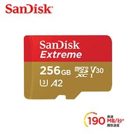 SanDisk Extreme MicroSD A2 256G記憶卡 SDSQXAV-256G-GN6MN