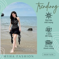 Huong fashion body-hugging lace dress