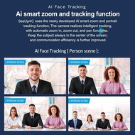 4K Camera USB Webcam HD Video Conference Camera with Microphone and Speaker AI Face Tracking Auto Fo