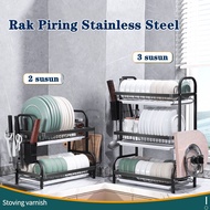 Stainless Steel Kitchen dish Rack Storage Drying Rack dish Bowl Rack / dish Washing Sink Stainless d