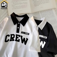 Big Size POLO Shirt (M - 6XL) Jumbo Polo Shirt CREW Motif Unisex Polo Shirt ML XL XXL 3XL 4XL 5XL 6L