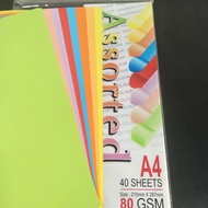 A4 8color Assorted colour paper/colour paper/kertas warna
