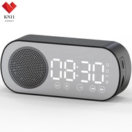 Digital Alarm Clock Bluetooth 5.0 Speaker LED Display Mirror Desk Alarm Clock with FM Radio TF Card Play SHOPCYC7921