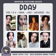 [SUGA BTS] DDAY AGUSTD UNOFFICIAL PHOTOCARD