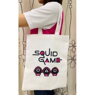 Squid Game Tote Bag Canvas Bag Casual Bag Beg Canvas Shopping Bag Shoulder Bag Cotton bag Korean Beg