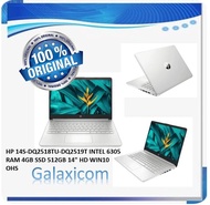 HP 14S-DQ2518TU-DQ2519T INTEL 6305 RAM 4GB SSD 512GB 14" HD WIN10 OHS