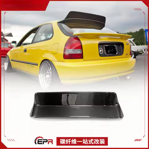 For Honda Civic Type-R EK9 Carbon Fiber OSA Style Rear Roof Spoiler