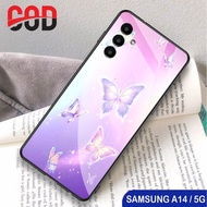 HP [A07] Case Samsung A14 5Ghp Samsung A14 5G Glitter Glass Softcase Samsung A14 5G Phone Case/ Sams