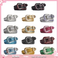 YOIOI Bling Bling Cowboy Cowgirl Waist Belt Jeans Skirt Full Rhinestone Belt for Teens