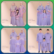 LILAC LAVENDER Baju Raya Sedondon Baju Sedondon Ibu dan Anak Baju Kurung Sedondon Raya Plus Size Muslim Fashion