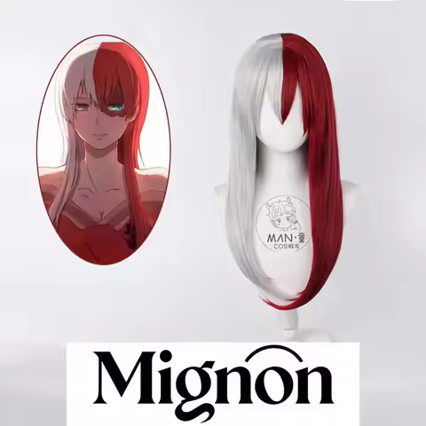 My Hero Academy Shoto Todoroki Female Version Cosplay Wig Red White Doujin Gender-Swap Halloween Gif