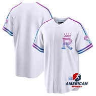 Men's Kansas City Royals City Jersey White Baseball Blank Jersey