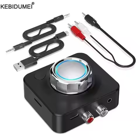 Bluetooth 5.0 Audio Receiver 3D Stereo Sound Wireless Adapter SD TF Card RCA 3.5mm AUX Jack for For 