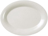 A-to-Z Supply AD211WS Platter, 11-1/2" x 8", Oval, Break-Resistant, Dishwasher Safe, BPA Free, Melam